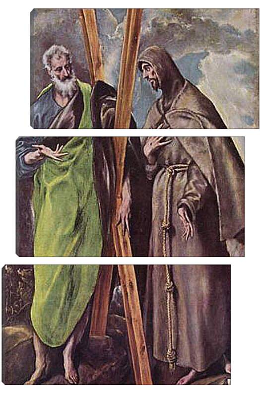 Модульная картина - Hll. Andreas und Franziskus. Эль Греко