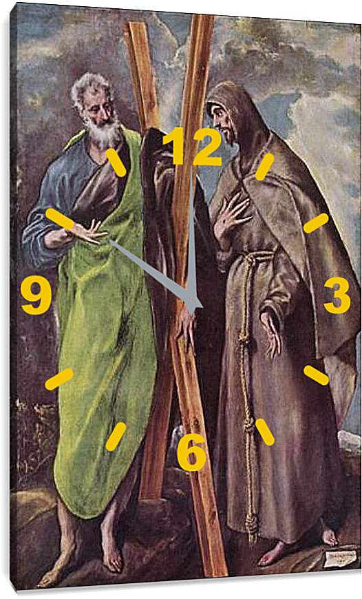 Часы картина - Hll. Andreas und Franziskus. Эль Греко