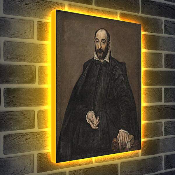 Лайтбокс световая панель - Retrato de un Hombre. Эль Греко