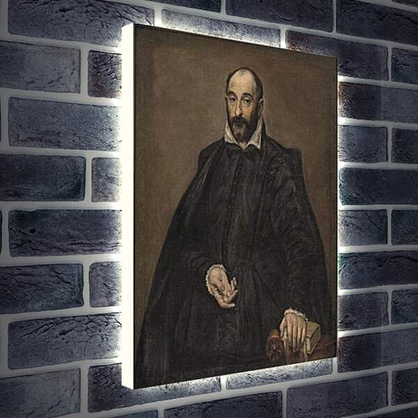 Лайтбокс световая панель - Retrato de un Hombre. Эль Греко