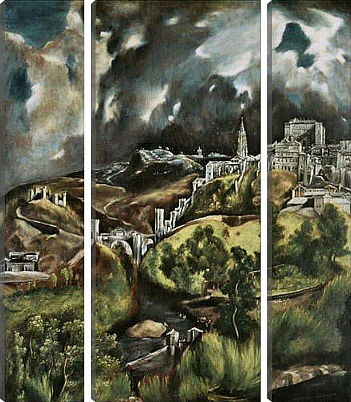 Модульная картина - View of Toledo. Эль Греко