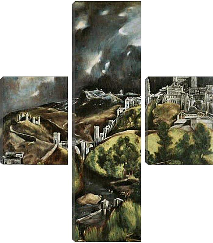 Модульная картина - View of Toledo. Эль Греко