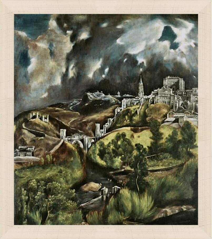 Картина в раме - View of Toledo. Эль Греко