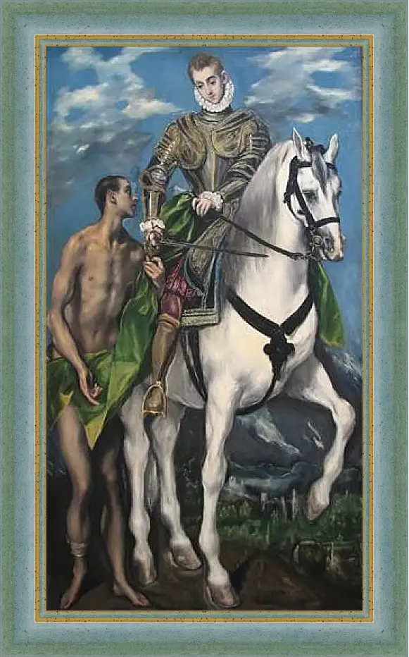 Картина в раме - Saint Martin and The Begger. Эль Греко