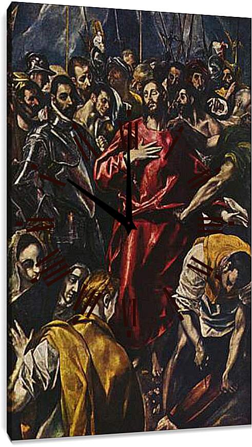 Часы картина - Entkleidung Christi. Эль Греко