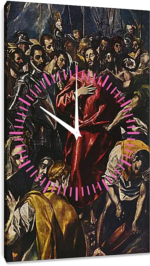 Часы картина - Entkleidung Christi. Эль Греко