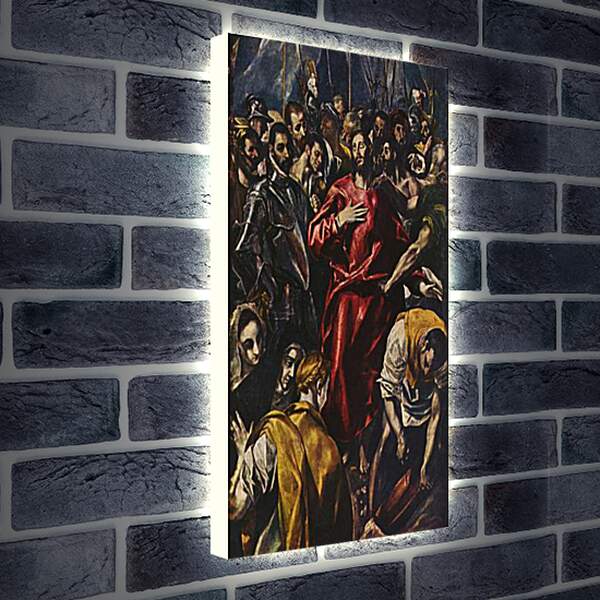 Лайтбокс световая панель - Entkleidung Christi. Эль Греко