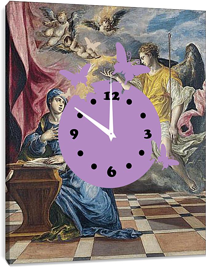 Часы картина - Die Ankuendigung. Эль Греко