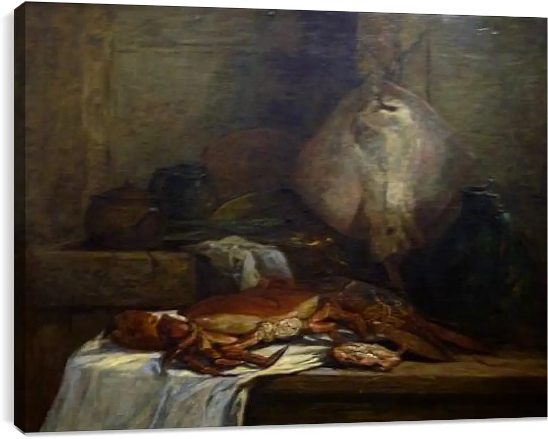 Постер и плакат - Nature morte a la raie. Эжен Буден