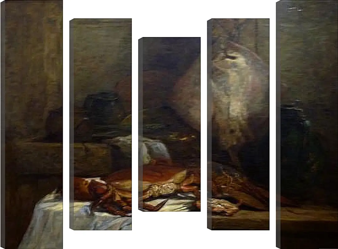 Модульная картина - Nature morte a la raie. Эжен Буден