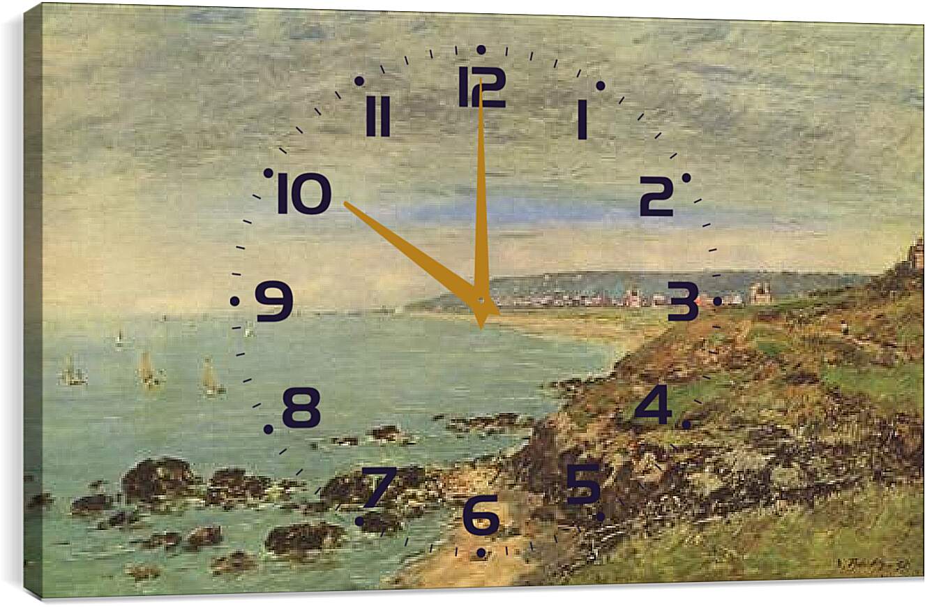 Часы картина - Atlantikkuste bei Benerville. Эжен Буден