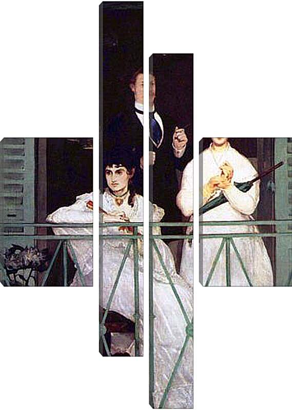 Модульная картина - Der Balkon. Эдуард Мане