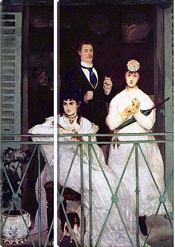 Модульная картина - Der Balkon. Эдуард Мане