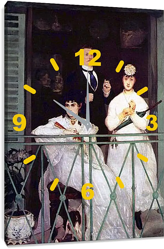 Часы картина - Der Balkon. Эдуард Мане