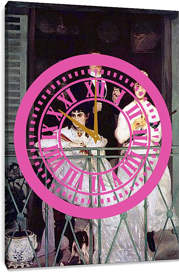 Часы картина - Der Balkon. Эдуард Мане