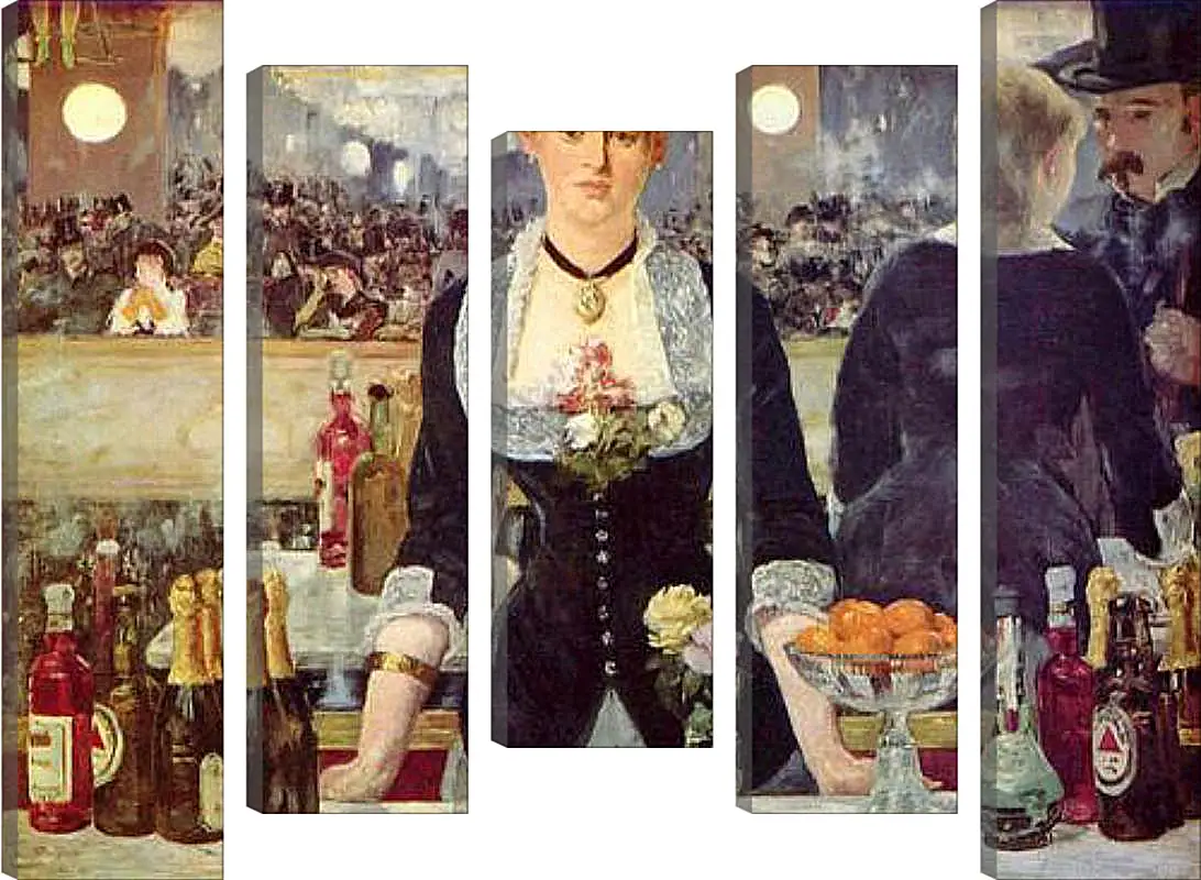 Модульная картина - Bar in den Folies Bergere. Эдуард Мане