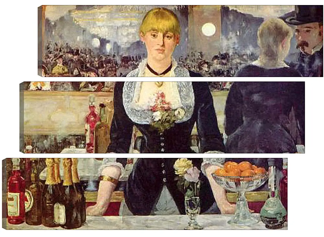 Модульная картина - Bar in den Folies Bergere. Эдуард Мане