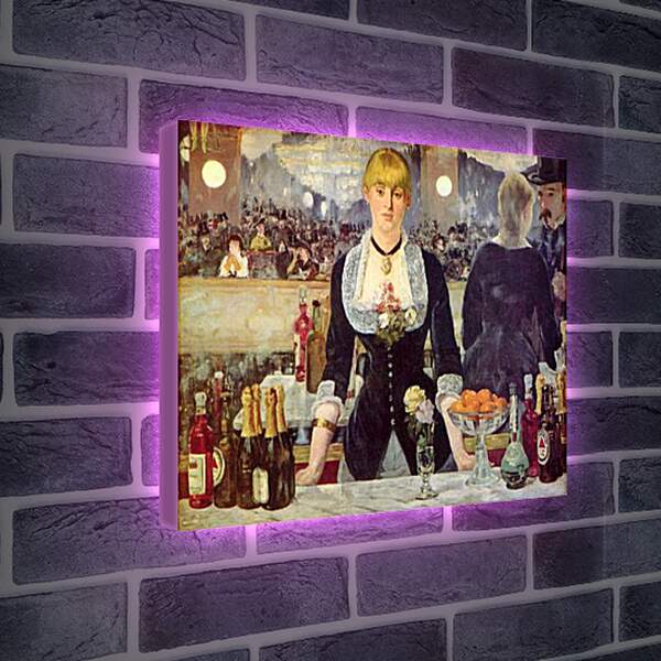 Лайтбокс световая панель - Bar in den Folies Bergere. Эдуард Мане