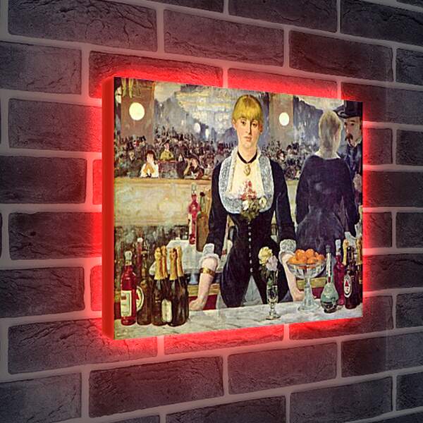 Лайтбокс световая панель - Bar in den Folies Bergere. Эдуард Мане