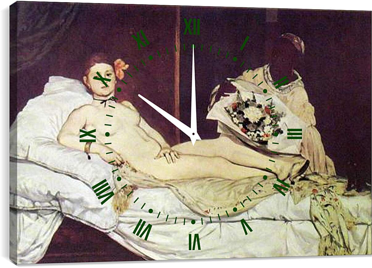 Часы картина - Olympia. Эдуард Мане