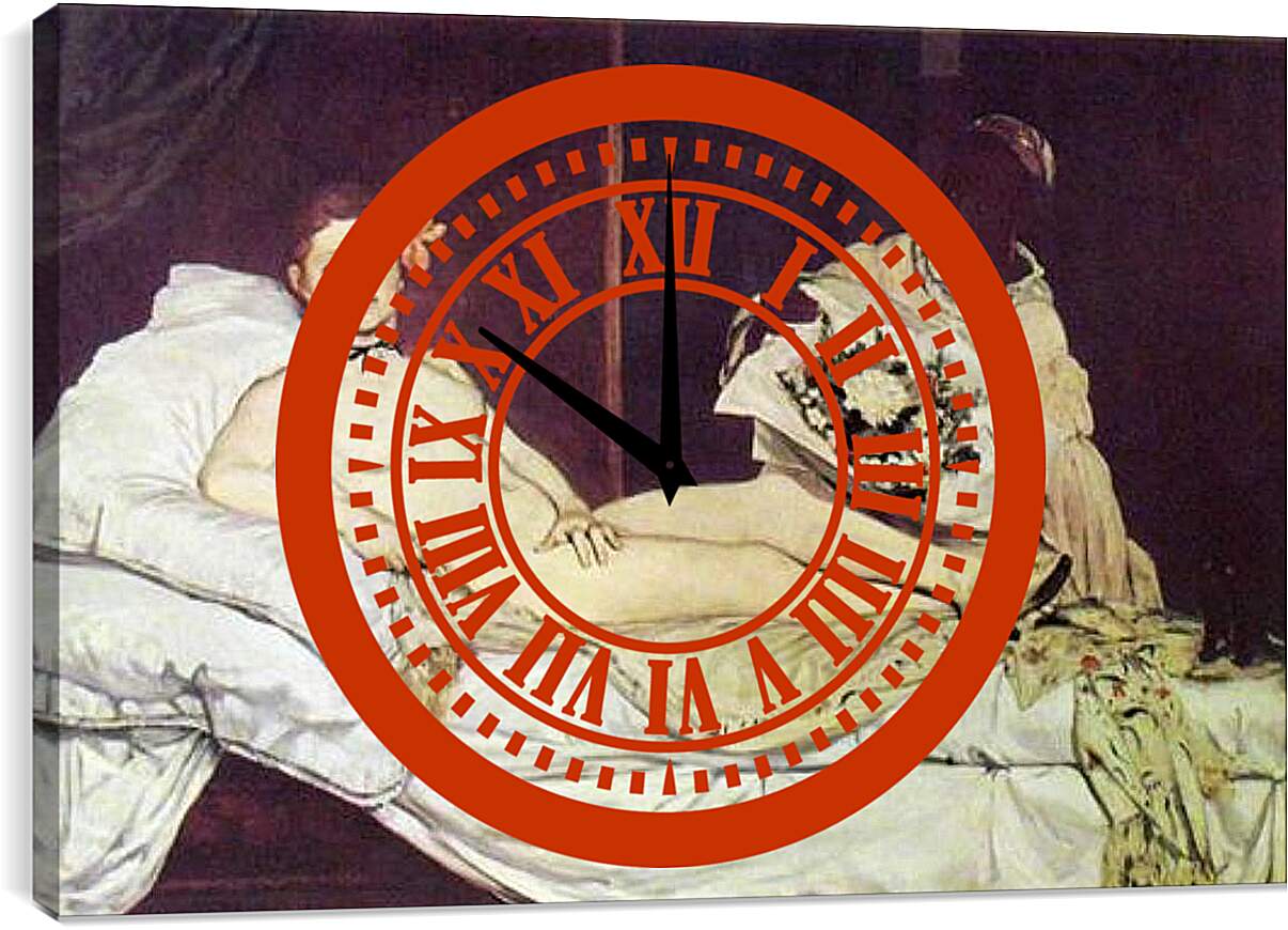 Часы картина - Olympia. Эдуард Мане