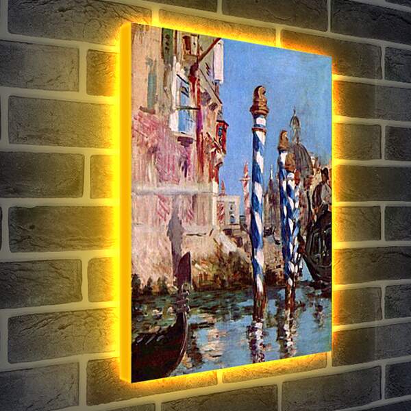 Лайтбокс световая панель - Canale Grande in Venedig. Эдуард Мане