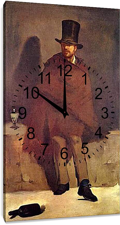 Часы картина - Absinthtrinker. Эдуард Мане