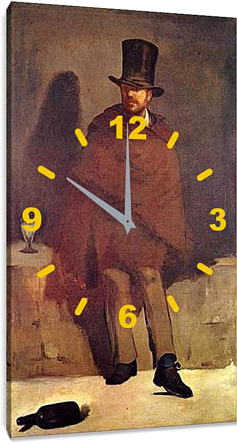 Часы картина - Absinthtrinker. Эдуард Мане