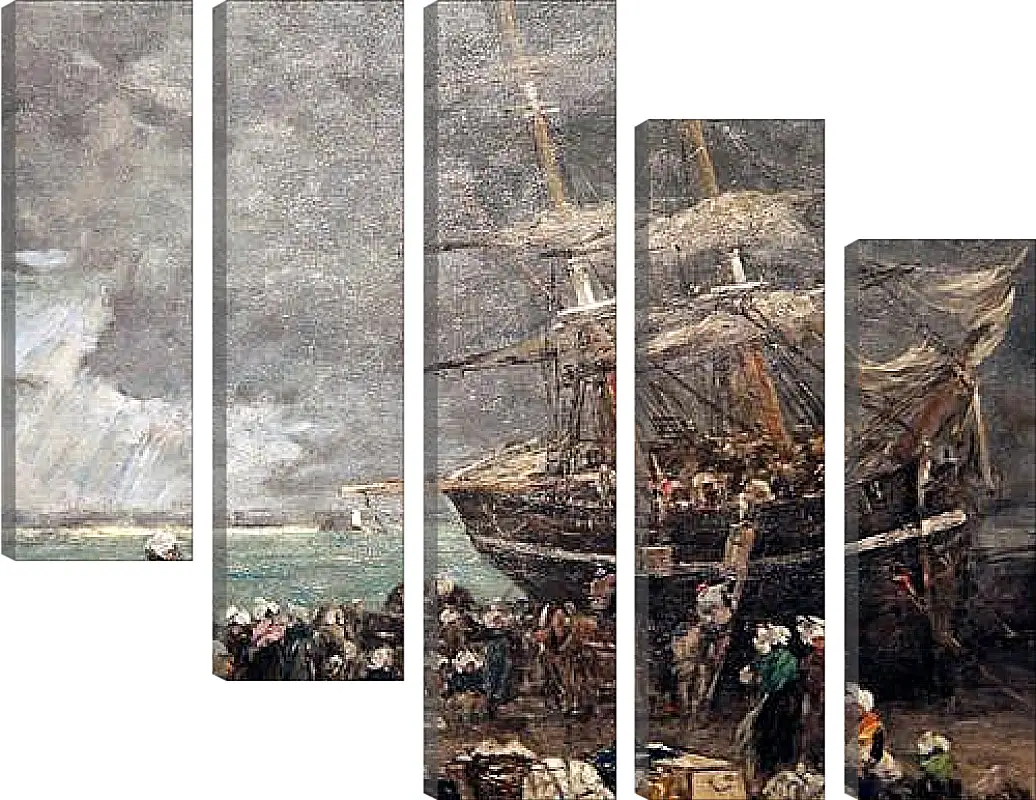 Модульная картина - Return of the Terre-Neuvier. Эжен Буден