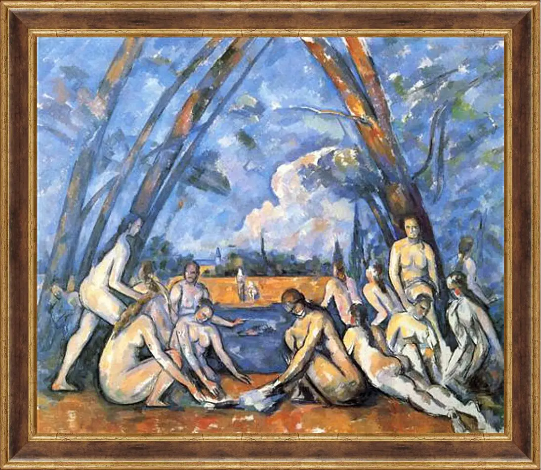 Картина в раме - Large Bathers. Поль Сезанн