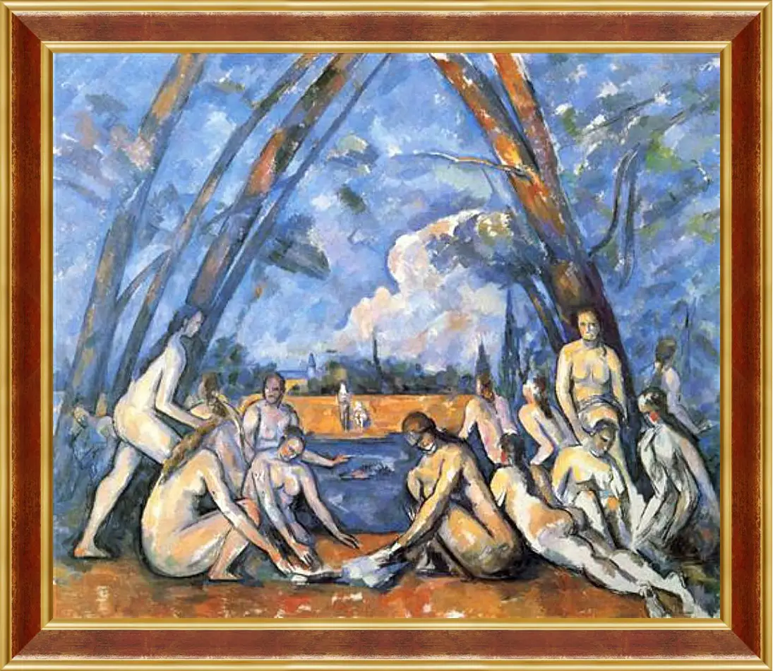 Картина в раме - Large Bathers. Поль Сезанн