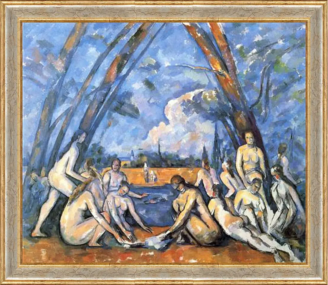 Картина в раме - Large Bathers. Поль Сезанн