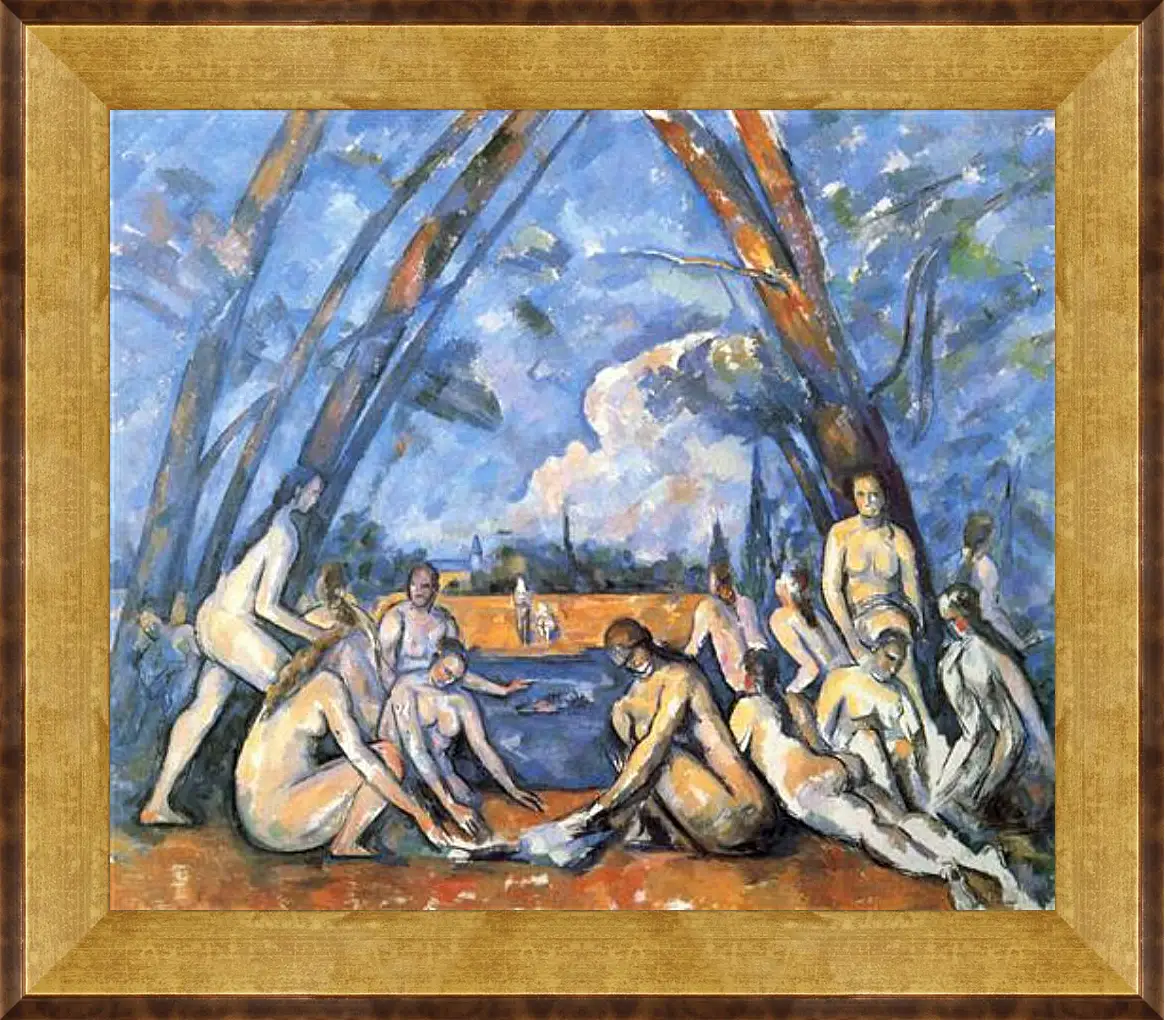 Картина в раме - Large Bathers. Поль Сезанн