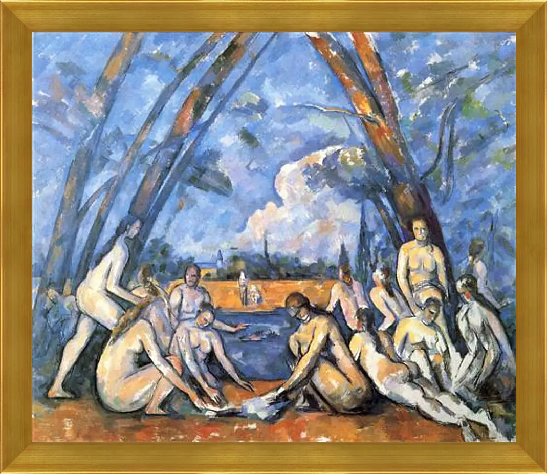 Картина в раме - Large Bathers. Поль Сезанн