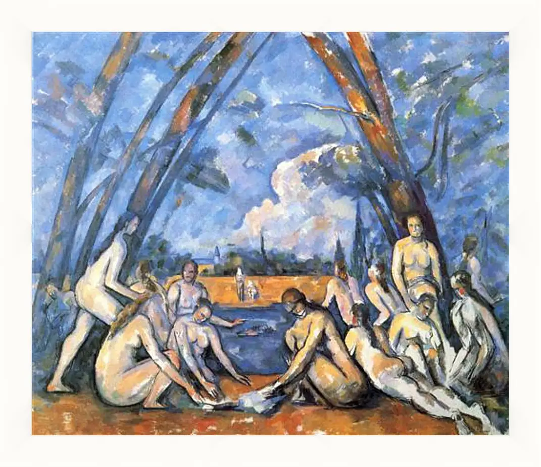 Картина в раме - Large Bathers. Поль Сезанн