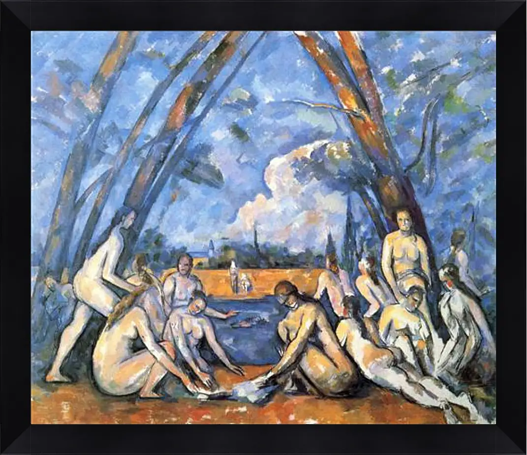 Картина в раме - Large Bathers. Поль Сезанн