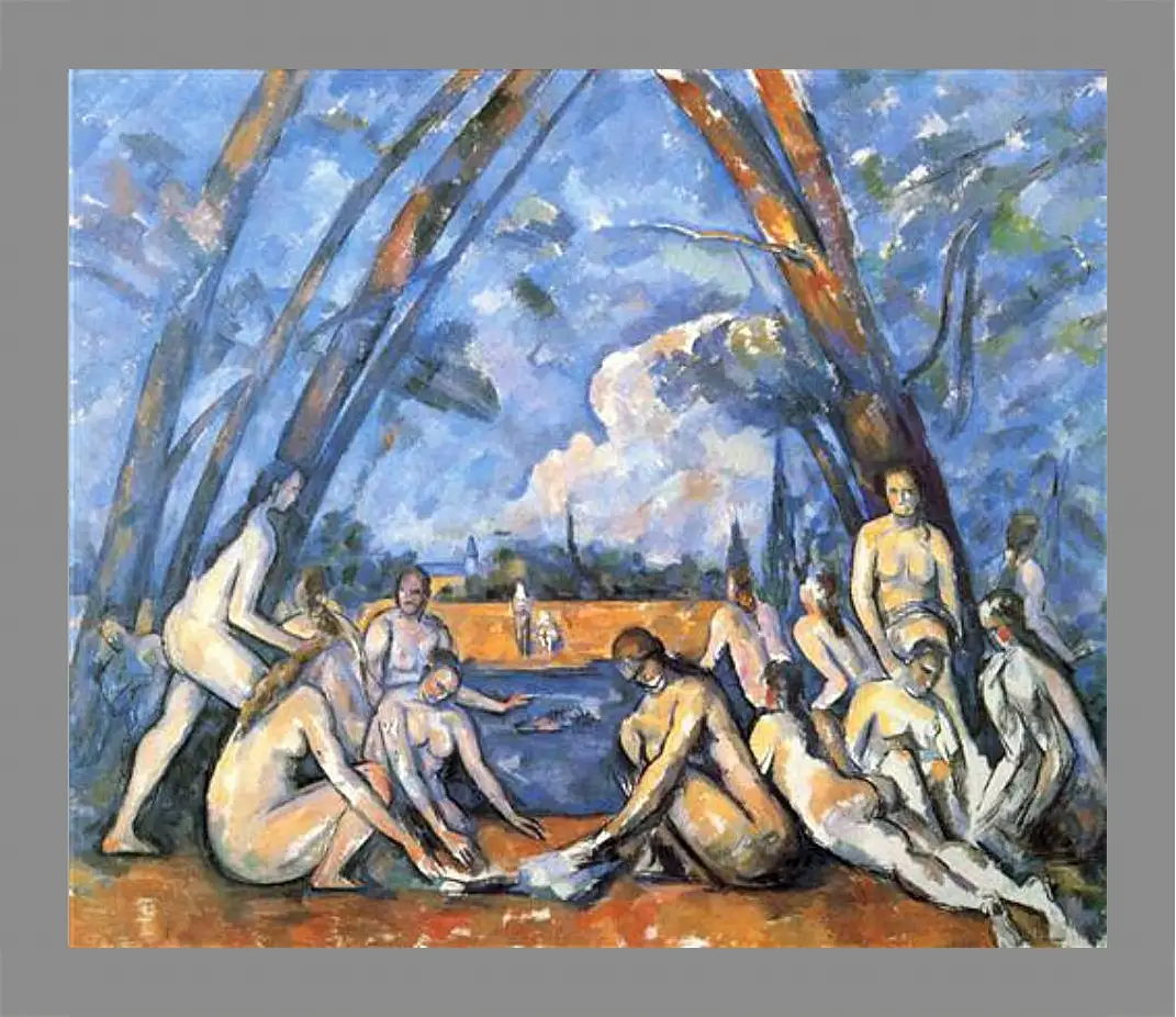 Картина в раме - Large Bathers. Поль Сезанн