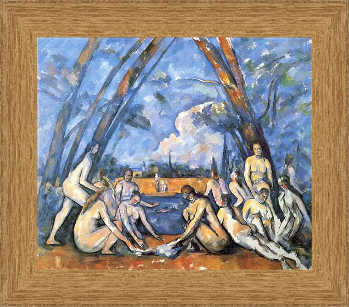 Картина в раме - Large Bathers. Поль Сезанн