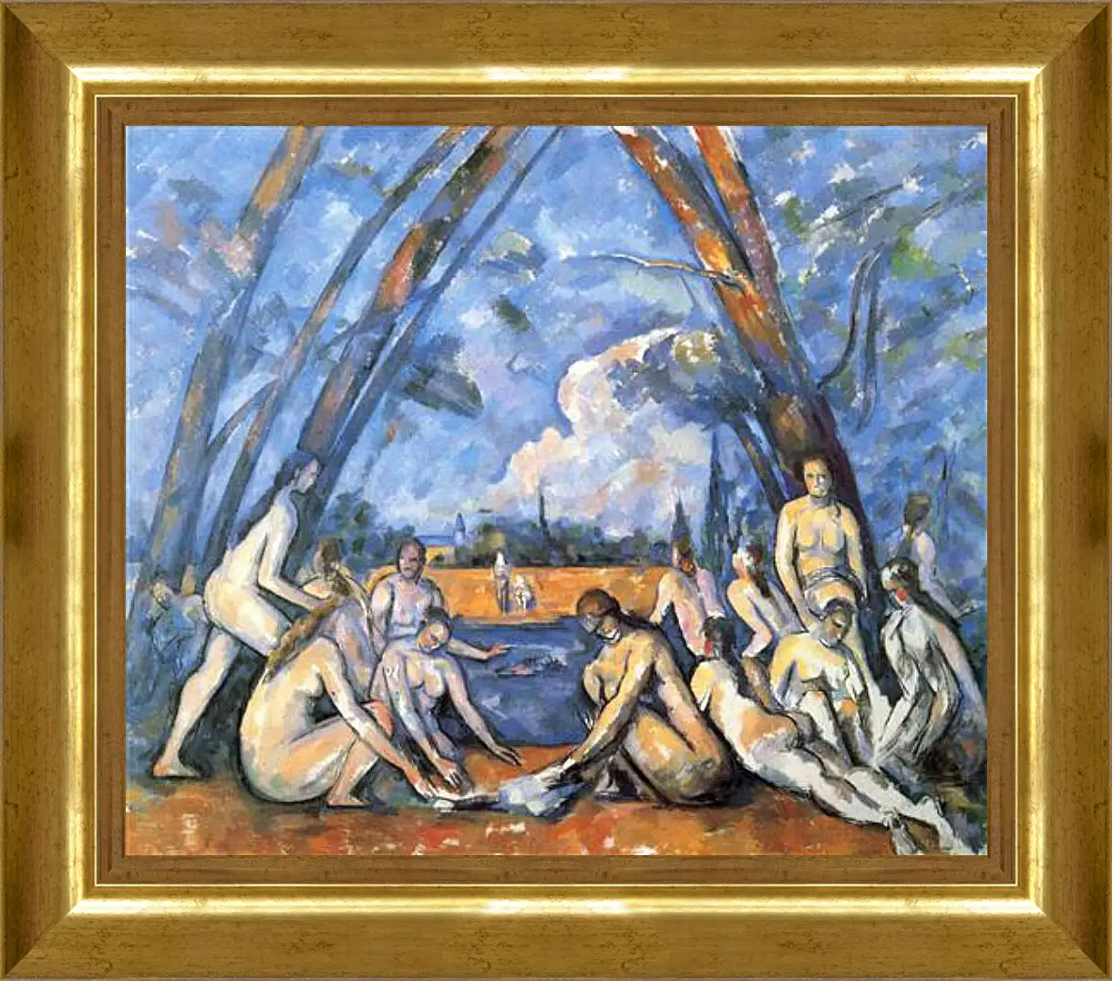 Картина в раме - Large Bathers. Поль Сезанн