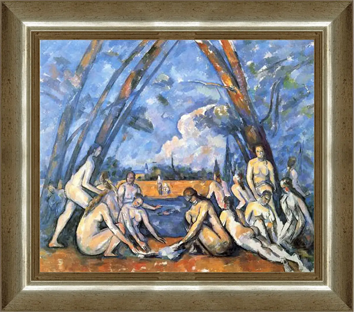 Картина в раме - Large Bathers. Поль Сезанн