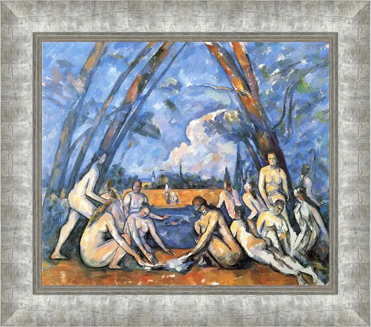 Картина в раме - Large Bathers. Поль Сезанн