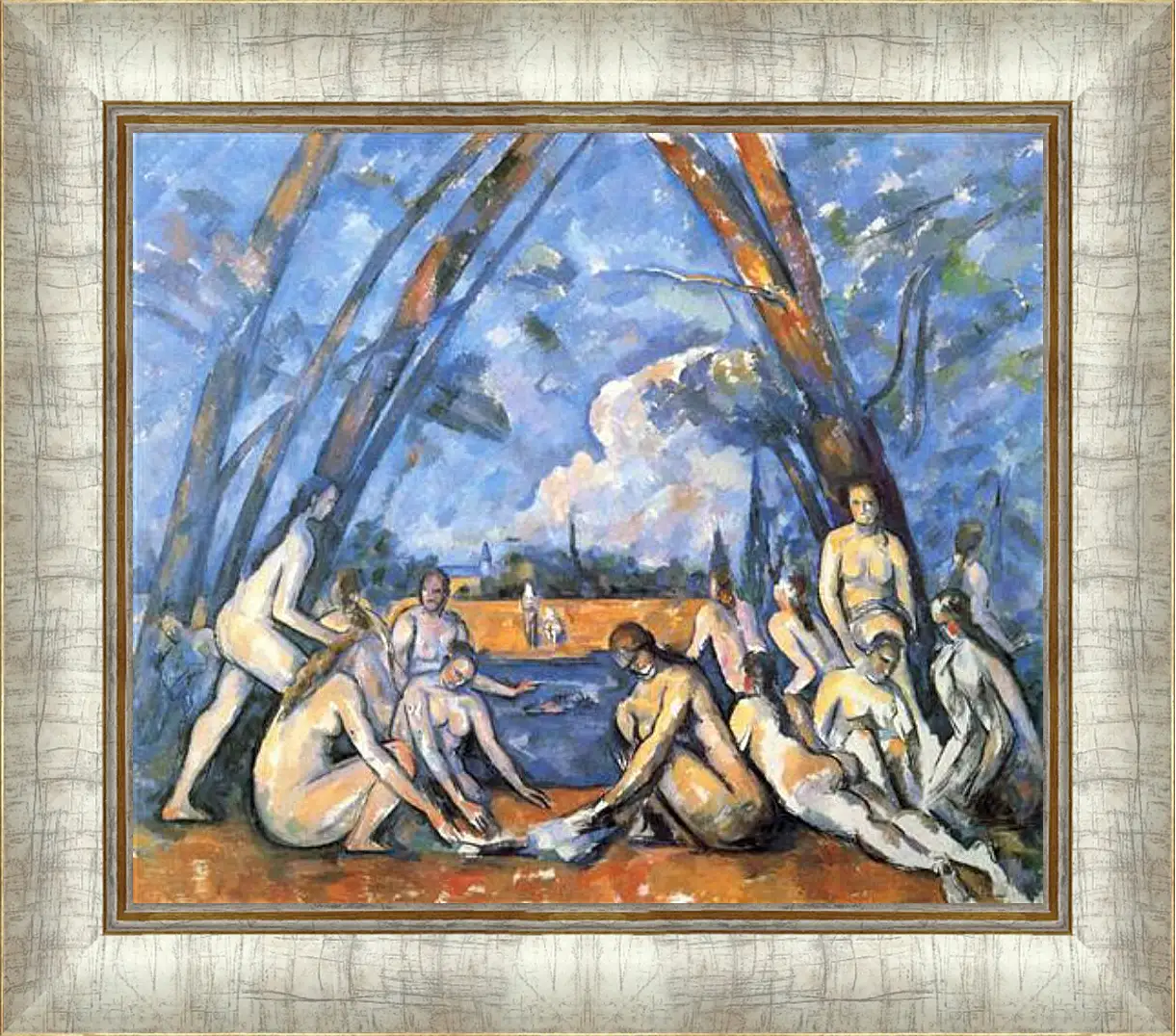 Картина в раме - Large Bathers. Поль Сезанн