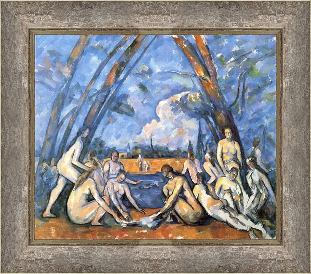 Картина в раме - Large Bathers. Поль Сезанн