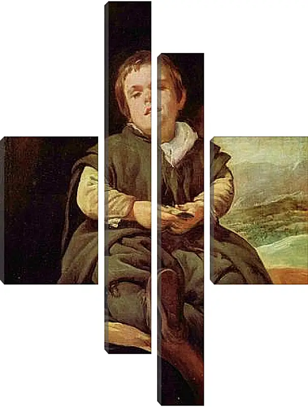 Модульная картина - Portraet des Hofzwerges Francisco Lezcano. Диего Веласкес