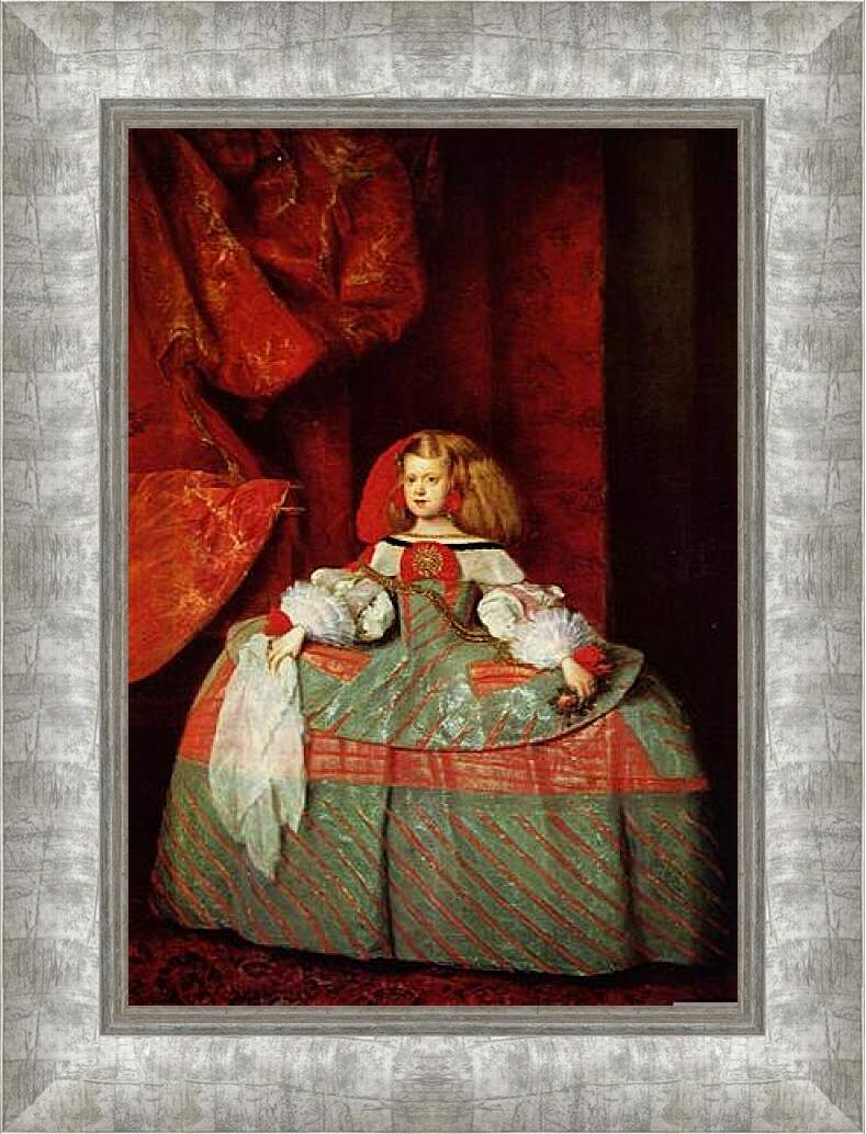 Картина в раме - Portraet der Infantin Margarita als junges Maedchen. Диего Веласкес