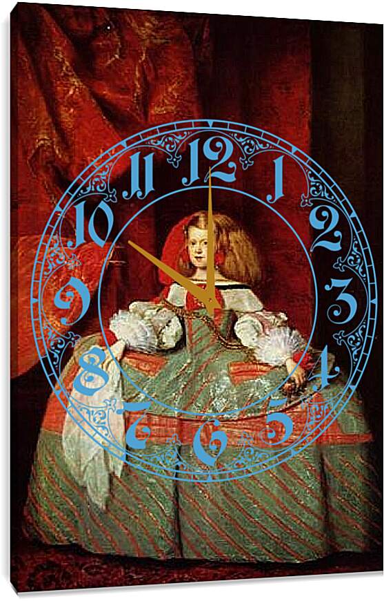 Часы картина - Portraet der Infantin Margarita als junges Maedchen. Диего Веласкес