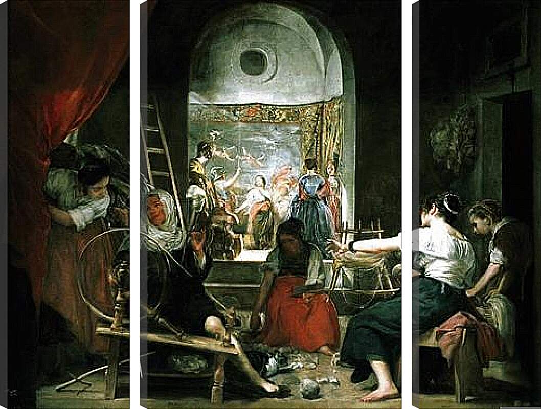 Модульная картина - La fabula de Aracne. Диего Веласкес