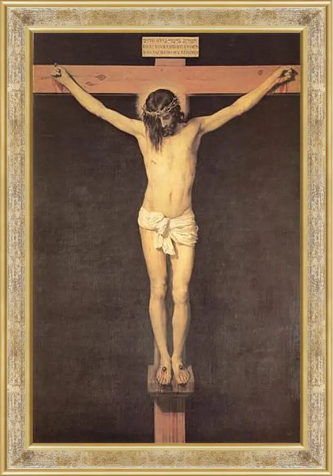 Картина в раме - Christ on the Cross. Диего Веласкес