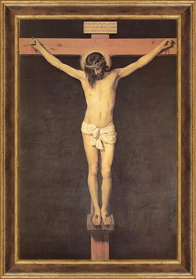 Картина в раме - Christ on the Cross. Диего Веласкес