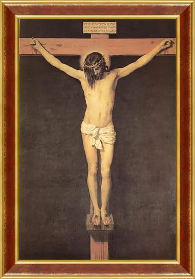 Картина в раме - Christ on the Cross. Диего Веласкес